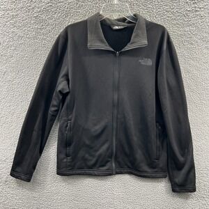 The North Face Mens Full Zip Jacket M Black Fleece Outdoor Hiking Casual Layer